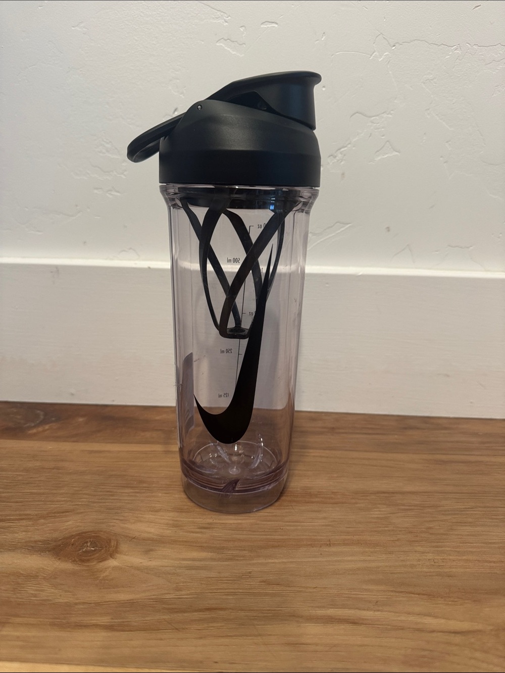 Nike Black-Accented Transparent Sports Shaker Bottle